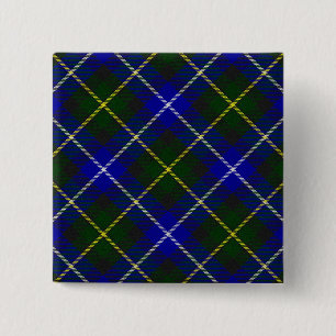 Macneil von Barra tartan blau kariert Button
