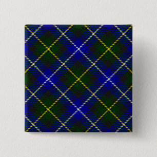 Macneil von Barra tartan blau kariert Button