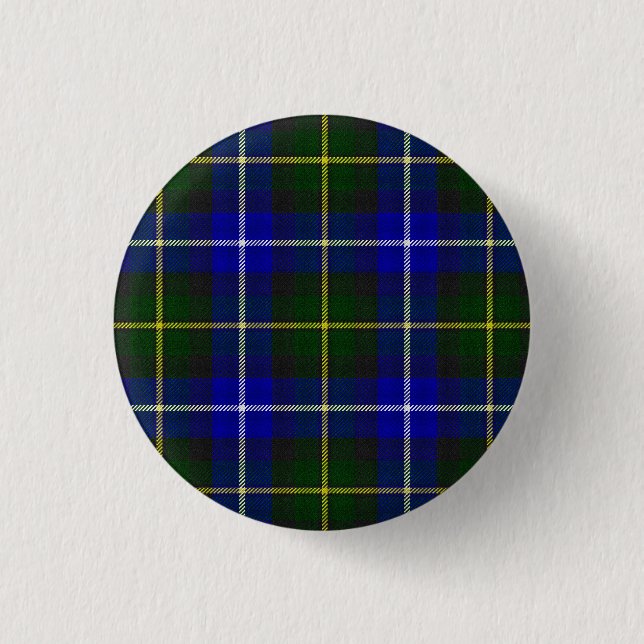 Macneil von Barra tartan blau kariert Button (Vorderseite)