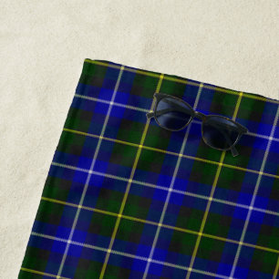 Macneil von Barra tartan blau kariert Strandtuch