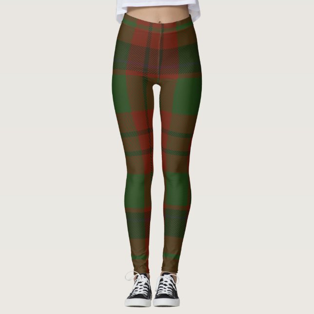 MacNicol Tartan Clan Kariert Leggings (Vorderseite)