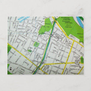 MACON, GA Vintage Karte Postkarte