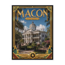 Macon Georgia Vintage Art Deco Golden Age