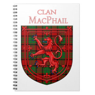 MacPhail Tartan Scottish Kariert Lion Rampant Notizblock