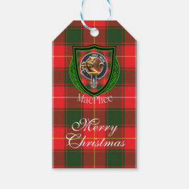 MacPhee Scottish Clan Tartan & Crest Geschenkanhänger