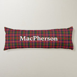 MacPherson Clan Tartan Kariert Body Pillow Seitenschläferkissen