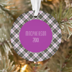 MacPherson Clan Tartan Scottish Kariert Ornament