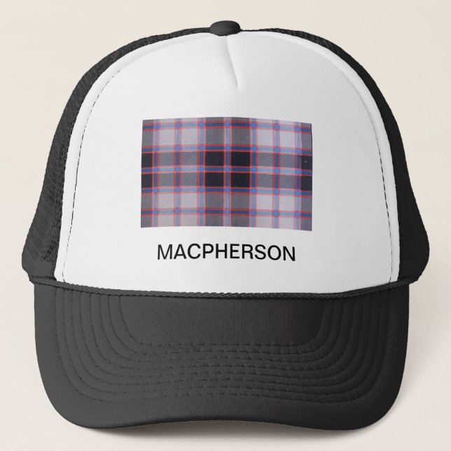 MACPHERSON-JAGDTARTAN TRUCKERKAPPE (Vorderseite)