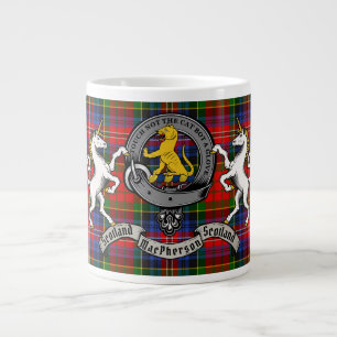 MacPherson/McPherson Abzeichen mit Tartan Personal Jumbo-Tasse