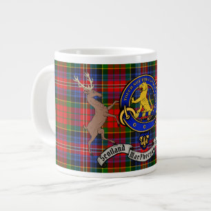 MacPherson/McPherson Abzeichen/Tartan & Stags Pers Jumbo-Tasse