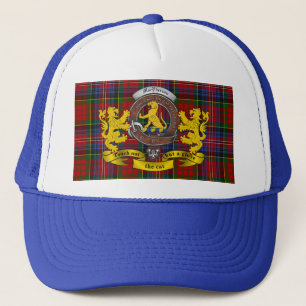 Macpherson Scottish Tartan & Abzeichen Trucker Hat Truckerkappe