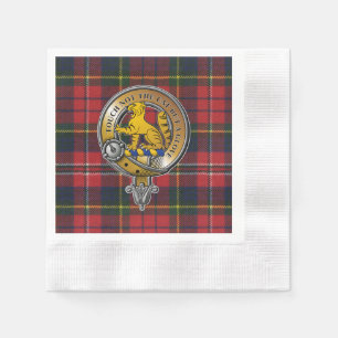 MacPherson Tartan & Abzeichen Serviette