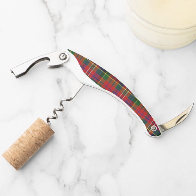 MacPherson Tartan Kariert Cork Screw Kellnermesser (Vorderseite)