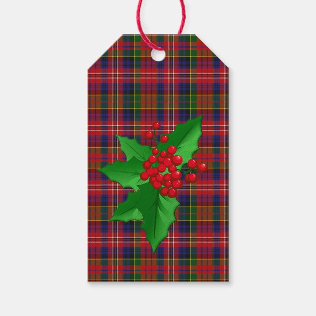 MacPherson Tartan Karierte Weihnachtsgeschenke Tag Geschenkanhänger (Vorderseite)