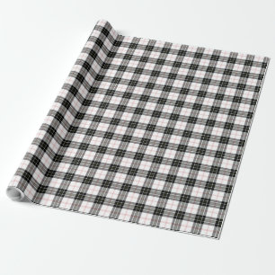MacPherson Tartan Schwarz-weiß kariert Geschenkpapier