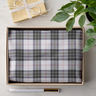 MacPherson Tartan Schwarz-weiß kariert Seidenpapier