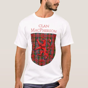 MacPherson Tartan Scottish Kariert Lion Rampant T-Shirt