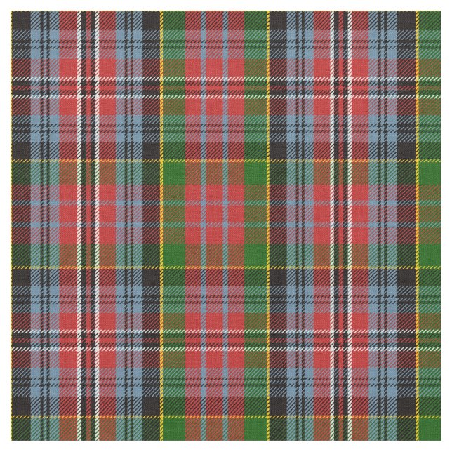 MacPhersontartan-Druck Stoff (Nahaufnahme)