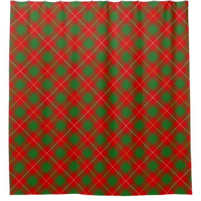 MacPhie Macfie Scottish Clan Tartan Kariert Duschvorhang (Vorderseite)