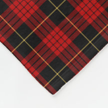 MacQueen Clan Red and Black Tartan