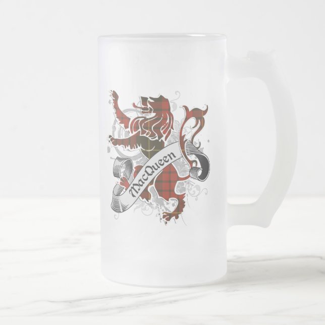 MacQueen Tartan Lion Mattglas Bierglas (Rechts)
