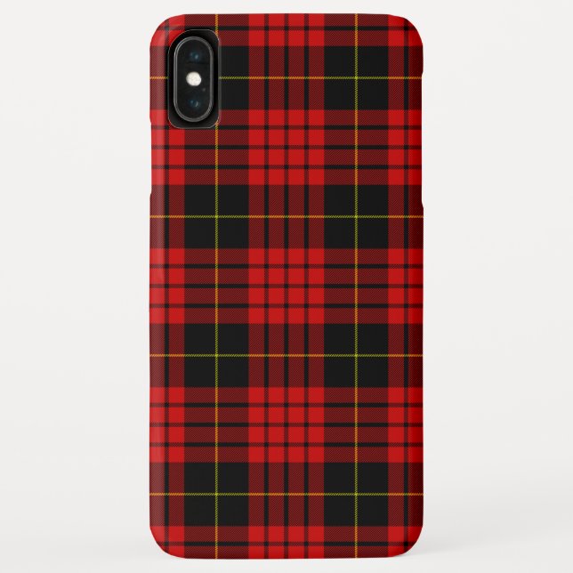 MacQueen Tartan Red and Black Kariert Case-Mate iPhone Hülle (Rückseite)