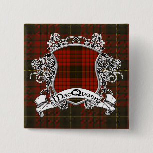 MacQueen Tartan-Schild Button