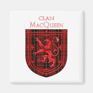 MacQueen Tartan Scottish Kariert Lion Rampant Magnet