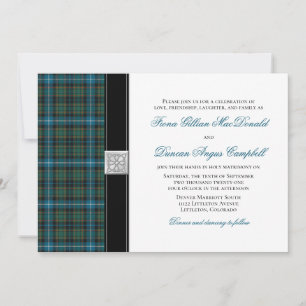 MacRae Ancient Jagd Tartan Hochzeitseinladung Einladung