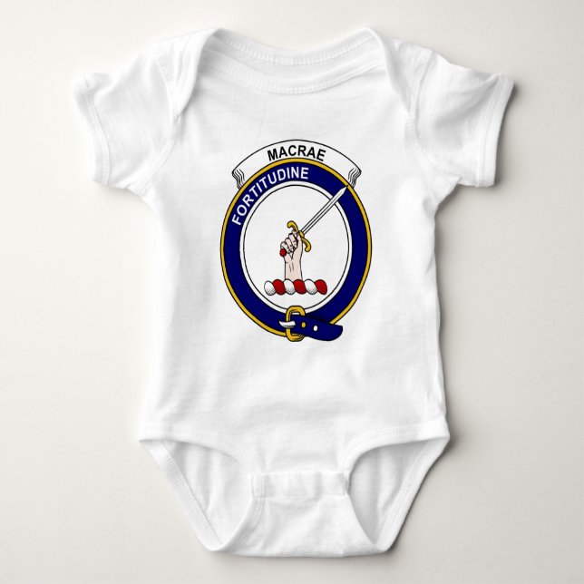 MacRae Clan-Abzeichen Baby Strampler (Vorderseite)