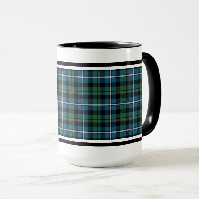 MacRae Clan Hunting Tartan Tasse (VorderseiteRechts)