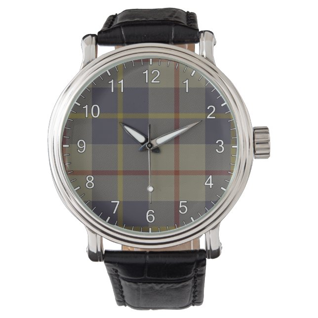 MacRae Clan Tartan Armbanduhr (Vorderseite)