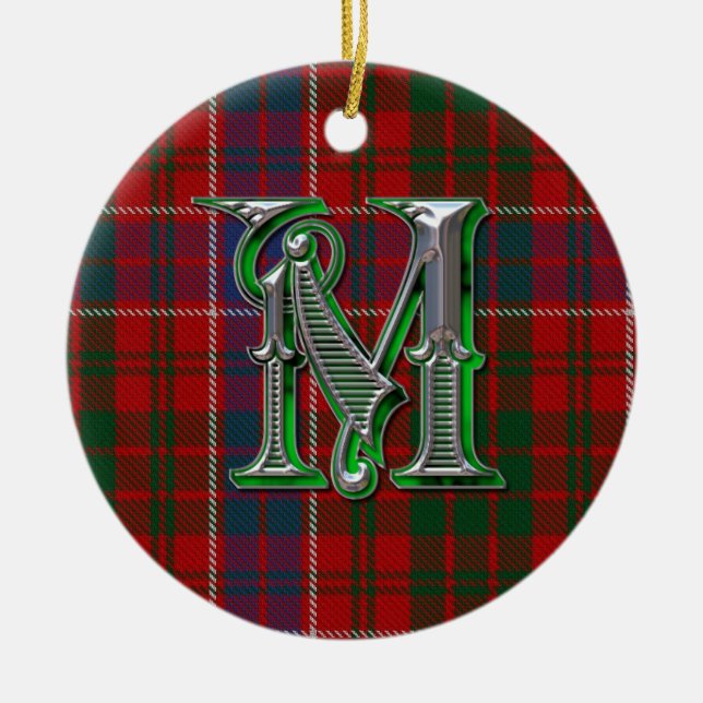 MacRae Kariert Monogram Ornament (Vorne)