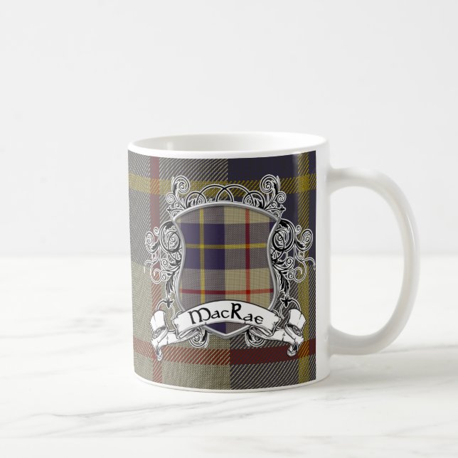 MacRae Tartan-Schild Tasse (Rechts)