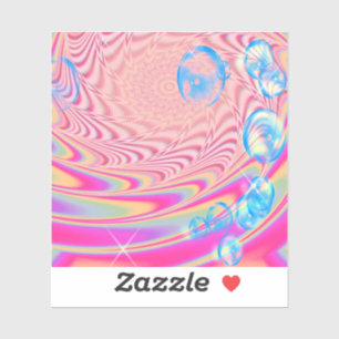 MACRAME'- Abstraktes Bild des Fraktals Kunst - Aufkleber