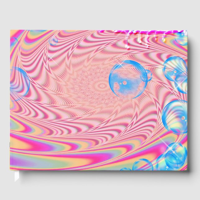 MACRAME'- Abstraktes Bild des Fraktals Kunst - Gästebuch (Vorderseite)