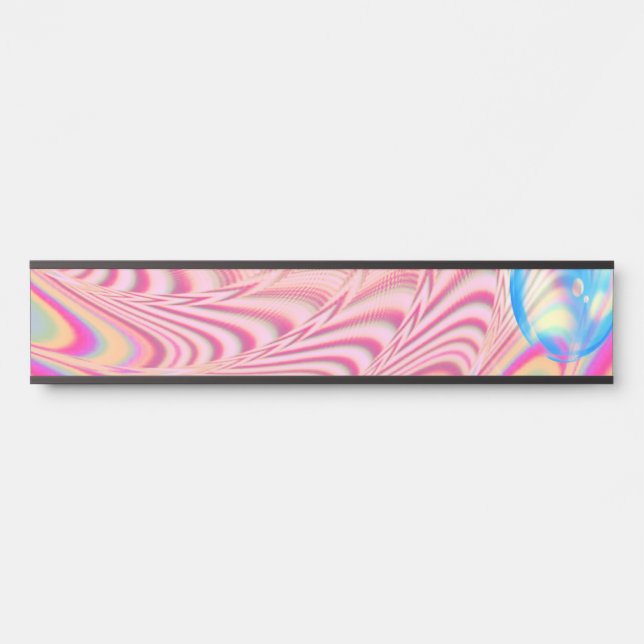 MACRAME'- Abstraktes Bild des Fraktals Kunst - Türschild (Vorderseite )