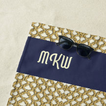 Macrame Fishing Net mit Ihren Initialen / Name