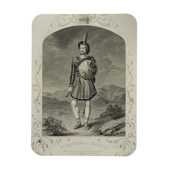 Macready as Macbeth, Act I Scene 3, in the play Magnet (Vertikal)