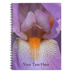 Macro Iris Petals Blume Nature Notebook Notizblock