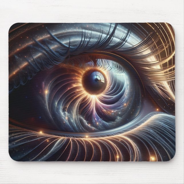 Macro Shot of Eye Space Galaxy Digital Mousepad (Vorne)