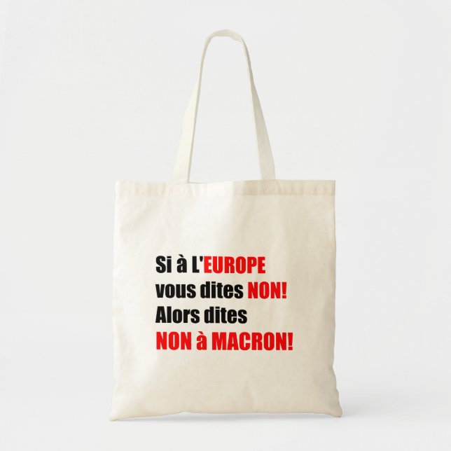 MACRON = Mondialisation Toto Bag Tragetasche (Vorne)