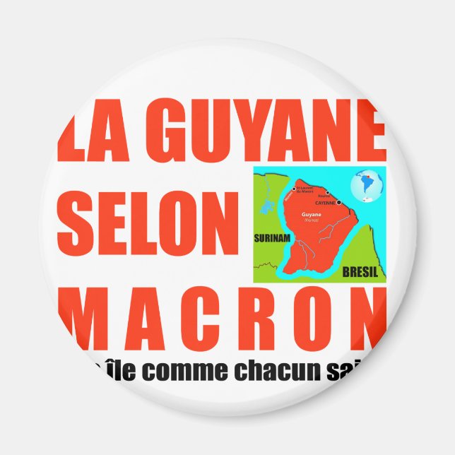 Macron sagt, Französisch ist eine Insel Magnet (Vorne)