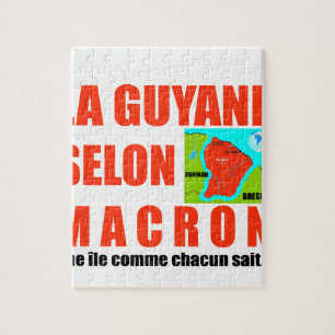 Macron sagt, Französisch ist eine Insel Puzzle