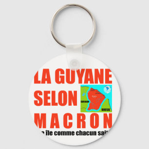 Macron sagt, Französisch ist eine Insel Schlüsselanhänger