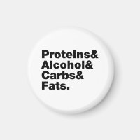 Macronutrients. Proteine & Alkohol & Fette.
