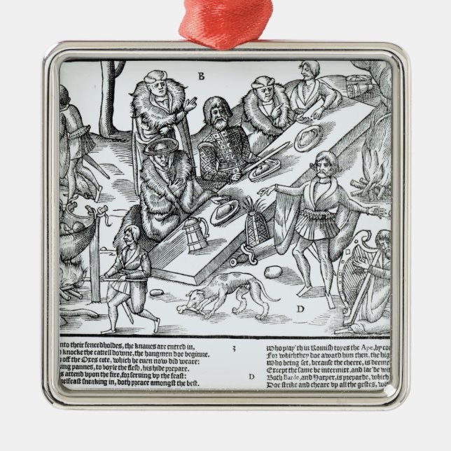 MacSweeneys Fest Silbernes Ornament (Vorne)