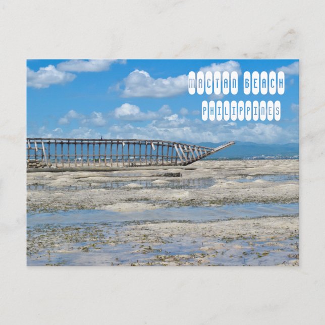 Mactan Beach auf den Philippinen Postkarte (Vorderseite)