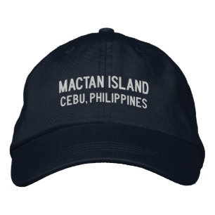 Mactan Island Cebu Philippinen Baseballhut Bestickte Baseballkappe