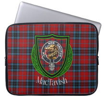 MacTavish schottischer Clan-Tartan und -Wappen 
